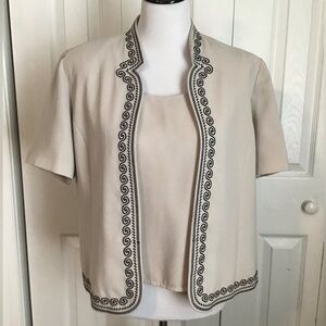 Julian Taylor Tank/Jacket 2 piece set Size 14 P